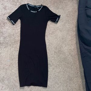 Black sweater dress
